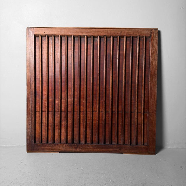 Antique Japanese Wooden Wall Panel, 1890 For Sale - Image 9 of 9