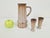 Cubist Studio Pottery Pitcher and Cups, 1950s, Set of 3 For Sale - Image 3 of 6