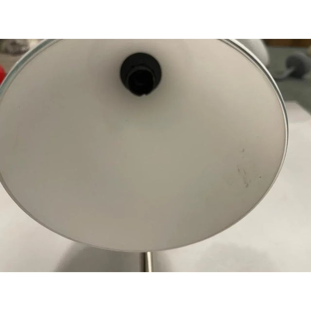 Large Opaline Glass Chrome Sconces, 1970s, Set of 2 For Sale - Image 6 of 7