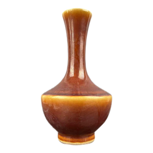 Vintage Chinese Porcelain Qing Dynasty Yongzheng Marked Flambé Glaze Porcelain Vase, Kiln Variation Glaze Ceramic Bottle