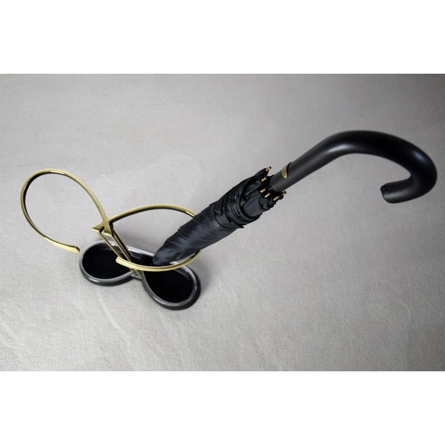 Mid-Century Modern Mid-Century Brass Umbrella Stand For Sale - Image 3 of 14