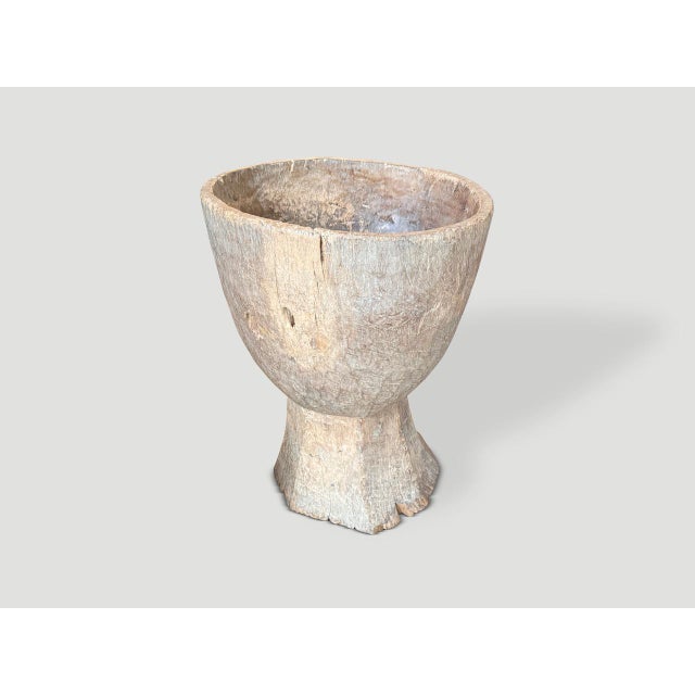 Wood Large 19th Century Wooden Mortar For Sale - Image 7 of 18