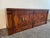 Wood Vintage 1970s Credenza Dresser Wood With Diamond Brass Pulls For Sale - Image 7 of 9