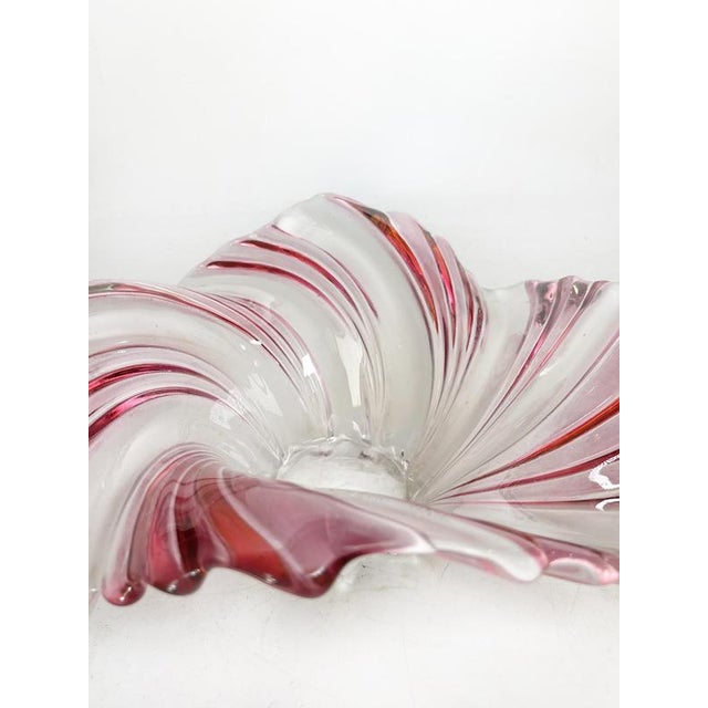 Vide Poche in Pink and White Glass, France, 1970 For Sale - Image 14 of 17
