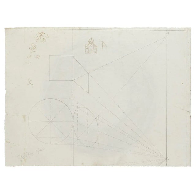 Ceiling Decoration'''' is an original drawing in ink and watercolor on ivory-colored paper, realized by Anonymous Artist...