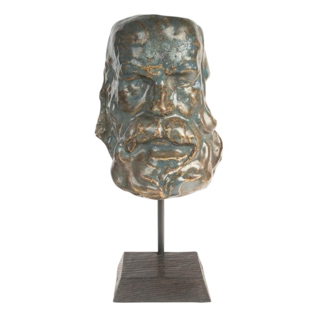Ceramic Mask by Arthur Craco, 1900s For Sale
