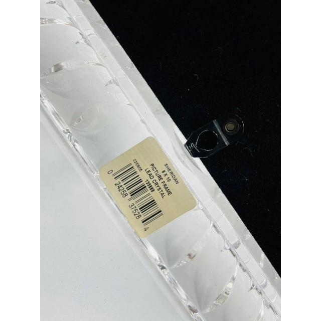 1990s 1990s Marquis by Waterford Crystal Retired Sheridan Pattern 8 X 10 Photo Frames - Pair For Sale - Image 5 of 13
