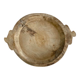 Rustic Parat Wood Tray/ Bowl For Sale