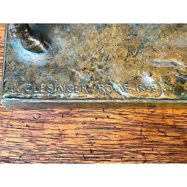 Jean-Baptiste Clesinger “Taureau Romain” Bronze Sculpture, Barbedienne Foundry, Rome 1858 For Sale - Image 10 of 10