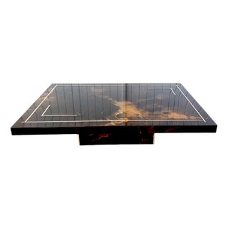 Vintage Coffee Table with Solar Decor For Sale