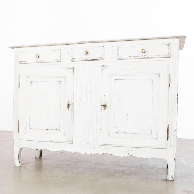 1880s French White Patinated Buffet For Sale - Image 4 of 12