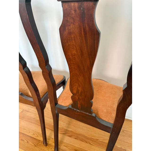 19th Century Dutch Marquetry Inlaid Side Chairs, a Pair For Sale - Image 16 of 18