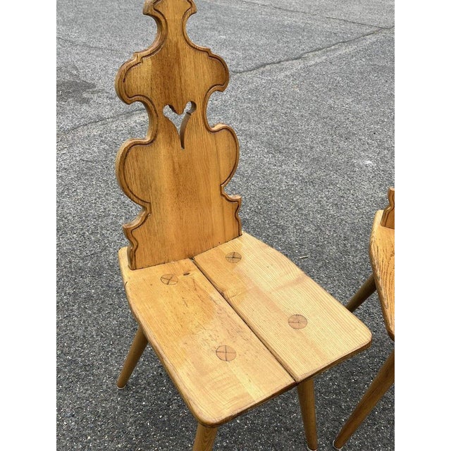 Wood Mid-Century Ash Chairs, Set of 4 For Sale - Image 7 of 15