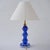 Glass 1920`s Italian Antique Murano Glass Table Lamp, Handblown Cobalt Blue Crystal, Attributed to Barovier & Toso Style - Rewired For Sale - Image 7 of 14