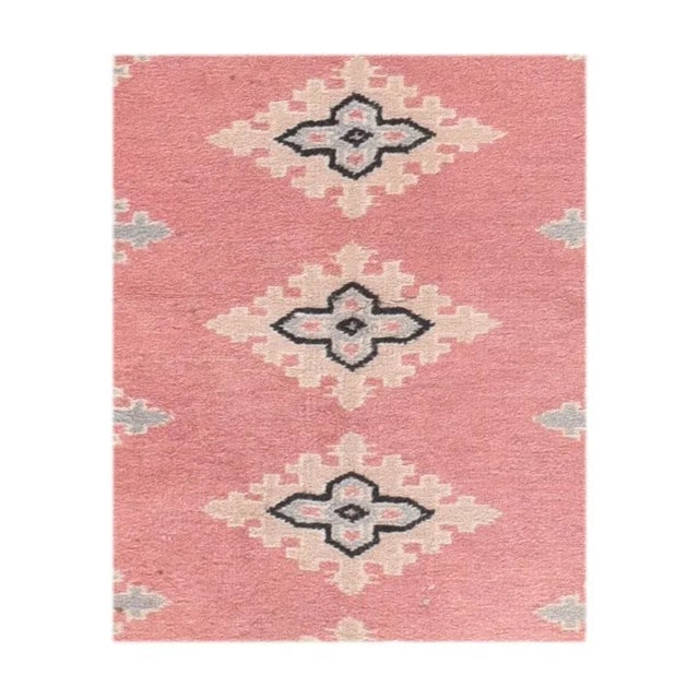 Traditional Rust Bukhara Pakistan Area Rug For Sale - Image 3 of 4