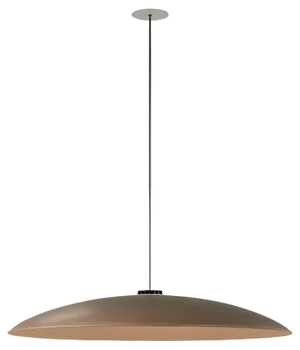 Large Brown Headhat Plate Pendant Lamp by Santa & Cole