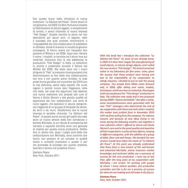 Tall Vase Fare by Gaetano Pesce for Meritalia Edizioni Del Pesce 2010 For Sale - Image 13 of 14