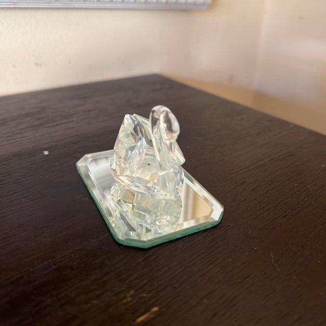 1980s 1980s Swarovski Crystal Swan For Sale - Image 5 of 6