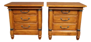 Kincaid Solid Cherry 3 Drawer Nightstands/Pair
