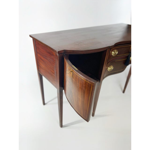 Traditional Henkel Harris Inlaid Mahogany Federal Style Sideboard For Sale - Image 3 of 10
