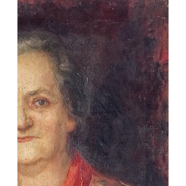 Realism Original Oil Painting: Soviet Woman Portrait, Ukrainian Artist 60-50 For Sale - Image 3 of 6