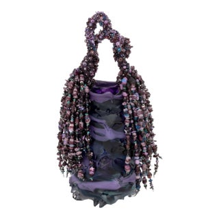 Laura Donefer "Amulet Basket" Glass Sculpture For Sale