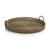 Bring a coastal style into your home with our circular shaped open weave rattan tray with handles for easy portability....