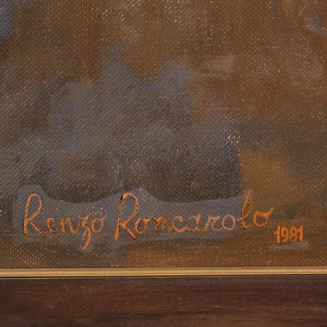 Italian Artist, Family of Acrobats, 1981, Mixed Media on Canvas For Sale - Image 12 of 16