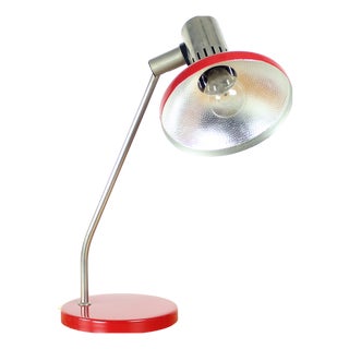 Mid-Century Modern Red Table Lamp by Aka Leuchen, 1970s For Sale
