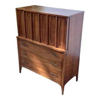 1960s Kent Coffee Mid-Century Highboy Dresser For Sale