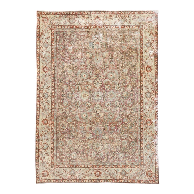 Antique Persian Tabriz Rug, 07'08 X 10'09 For Sale