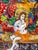 Gold Mid 20th Century Saint Among the Vines – Hand-Painted Reverse Glass Icon With 24 Carat Gold Highlights - Unsigned Unknown Artist For Sale - Image 8 of 8