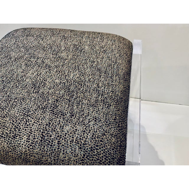 Port 68 Modern Taupe Glencoe Roxanne Acrylic Bench For Sale In Atlanta - Image 6 of 6