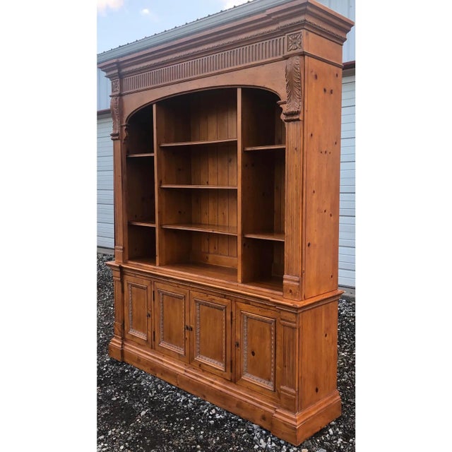 Traditional Ethan Allen Townhouse Collection Arched Bookcase For Sale - Image 3 of 8