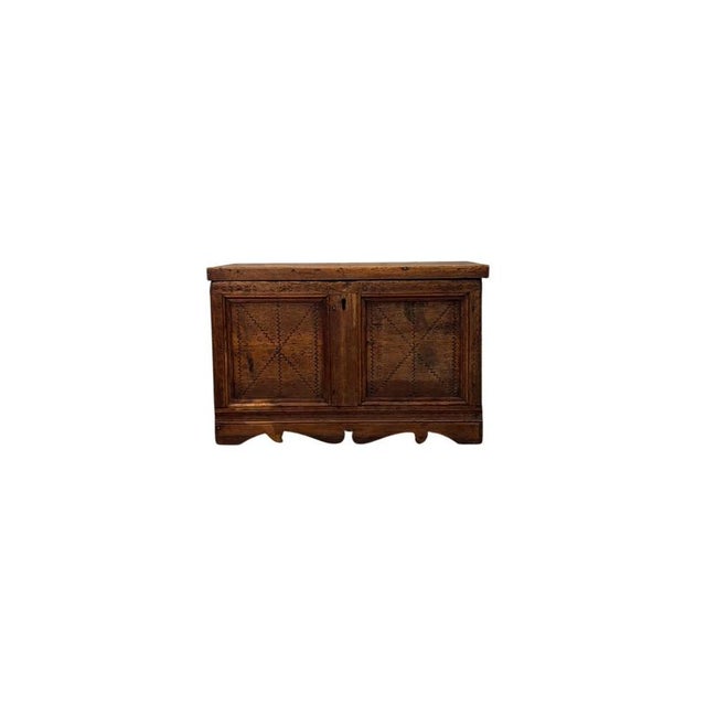 19th Century Paneled Fir Chest For Sale - Image 4 of 4