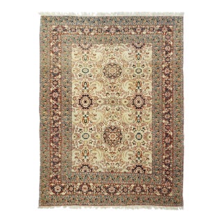 Late 18th Century Antique Haji Jalili Rug 4'3'' x 5'3'' For Sale