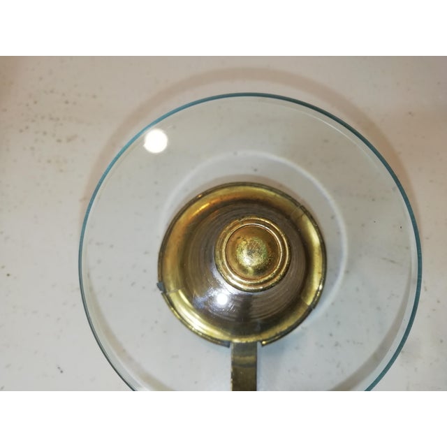 Vintage Italian Glass and Brass Coat Rack from Fontana Arte, 1950s, Set of 4 For Sale - Image 9 of 12