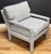 Mid 20th Century Newly Upholstered Vintage MCM Parsons Chair in Rich Blue Tweed For Sale - Image 5 of 12