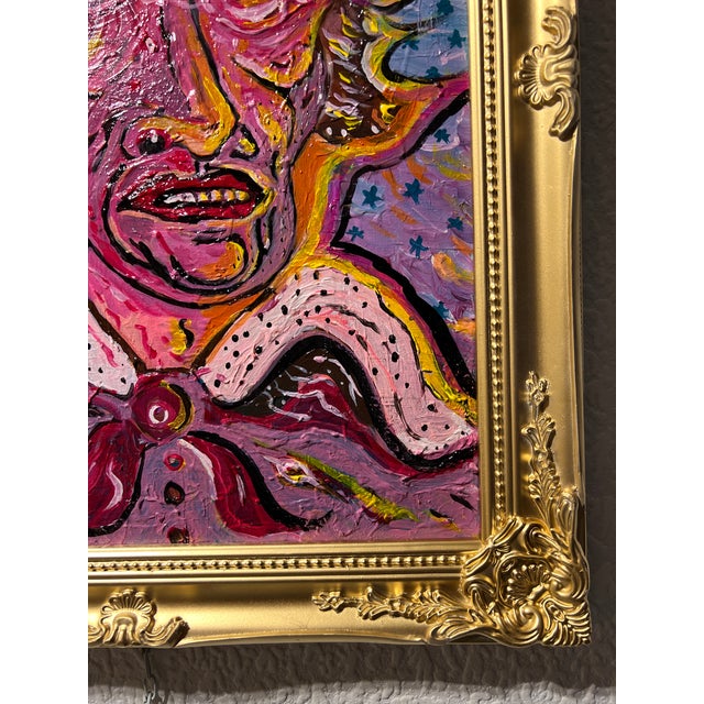 Red Original Painting on Canvas, Abstract by Serg Graff, "Save Our Souls", Coa For Sale - Image 8 of 12