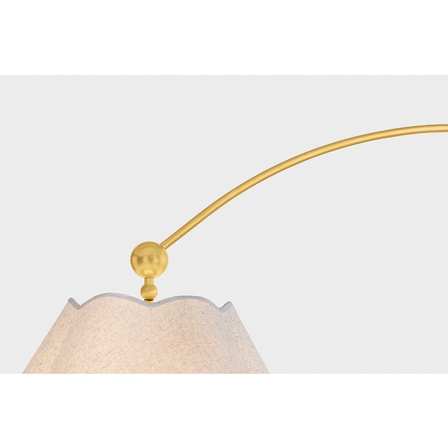 Mitzi Janie 22 in. 1 Light Floor Lamp in Aged Brass and True Bronze Finish For Sale - Image 11 of 13