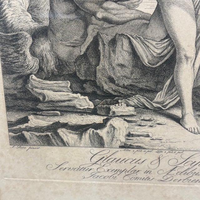 Hamlet Winstanley, Depicting the Myth of Glaucus and Scylla, 1720s, Engraving For Sale - Image 12 of 15