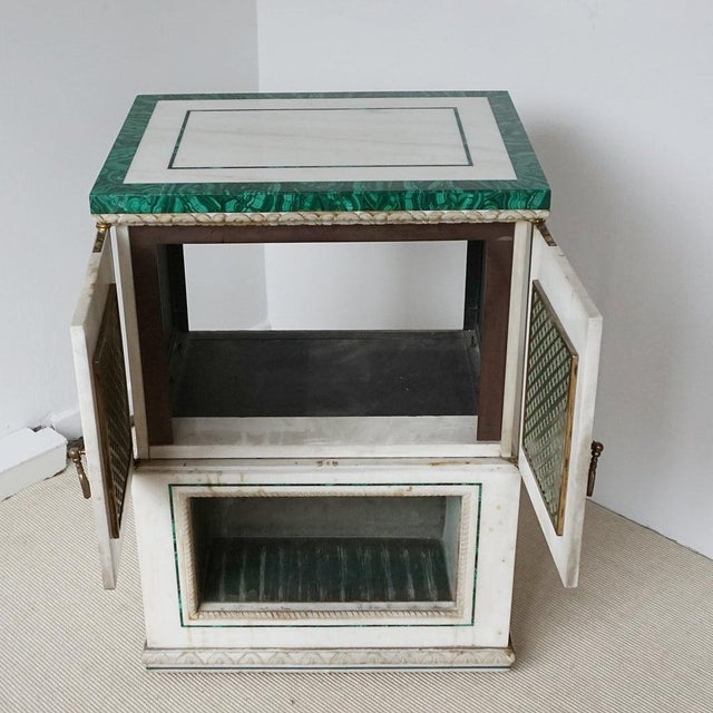 Malachite and Marble Cabinet, 1950s For Sale - Image 15 of 18