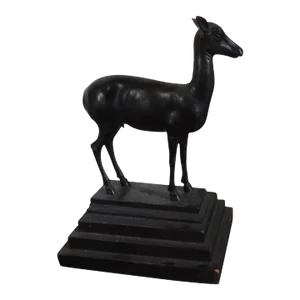 Antique 19th Century Grand Tour Bronze Figure of a Standing Deer