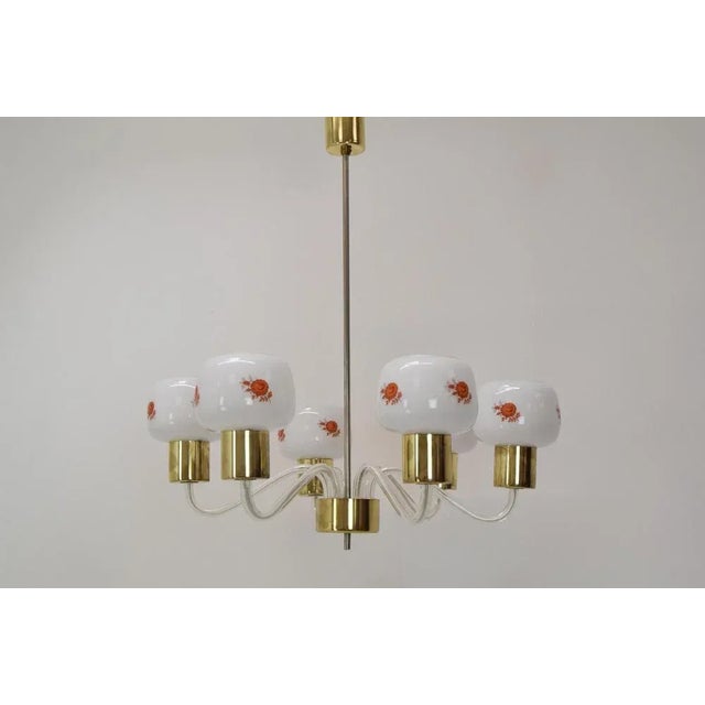 Mid-Century Chandelier from Kamenicky Senov, 1970s For Sale - Image 11 of 12