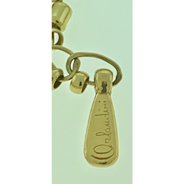 Metal 132 Gm 18 Karat Yellow Gold Designer Orlando-Orlandini Necklace For Sale - Image 7 of 18
