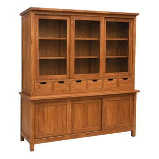Vintage Teak Display Cabinet For Sale