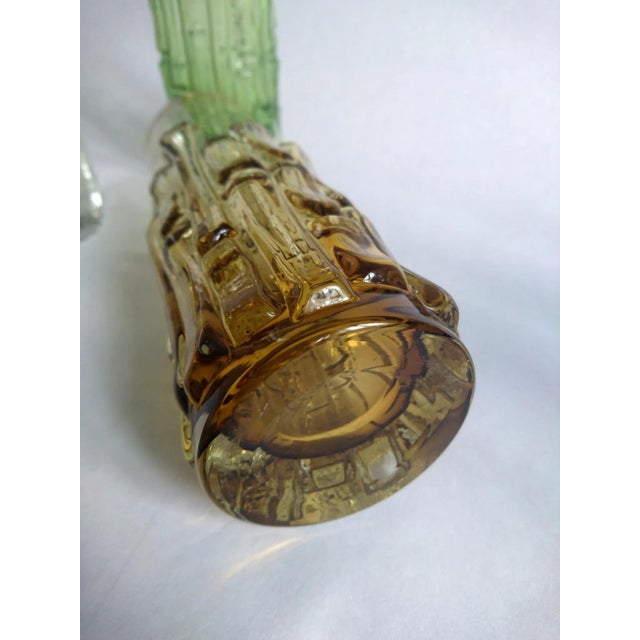 Mid-Century Glass Bark Vases by Bo Borgström for Åseda, 1960s, Set of 6 For Sale - Image 7 of 11