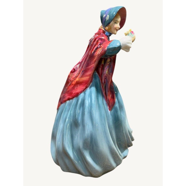 Late 20th Century Royal Doulton Lady Charmian Hn 1948 Leslie Harradine 8" Bone China Figurine For Sale - Image 5 of 9