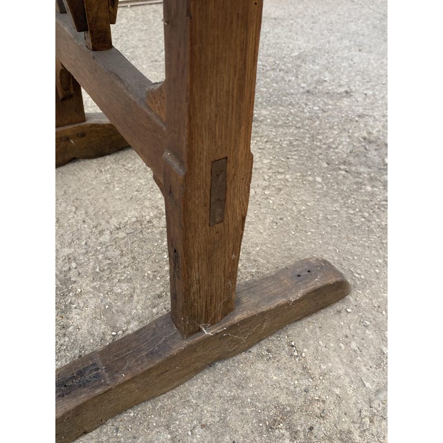 Antique Round Winemaker's Target Folding Table with Tilting Top, 1890s For Sale - Image 13 of 18