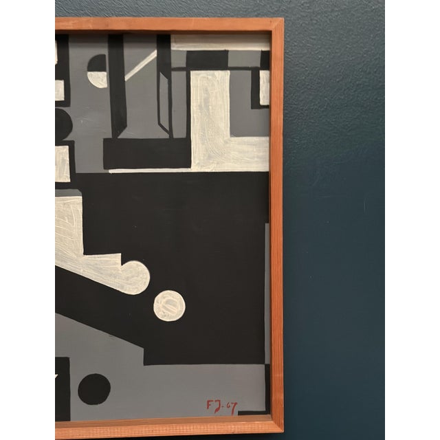 Mid-Century Modern Finn Johansen, Cultural Revolution in the Passerenden, 1967, Oil on Canvas, Framed For Sale - Image 3 of 15